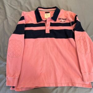 Fat Face Mens‎ Long Sleeve Polo Shirt XL Cotton